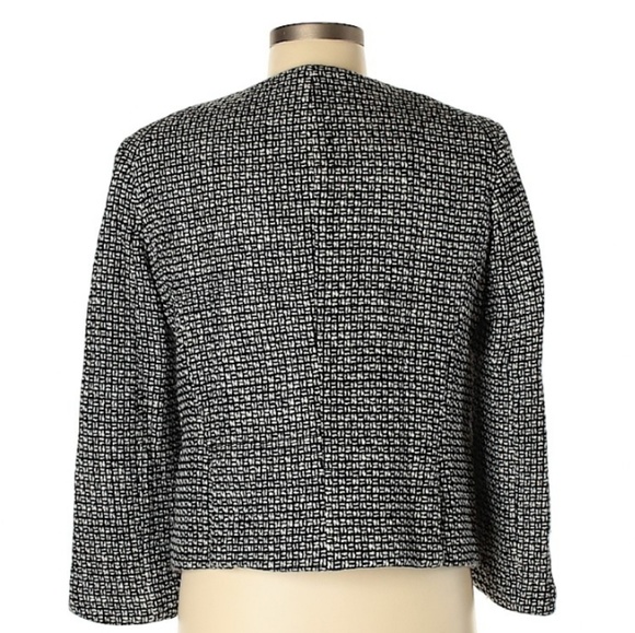 Victor Alfaro Black & white button up blazer jacket - Picture 2 of 2